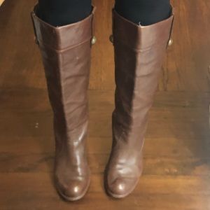 Coach Genuine Leather Tall Heeled Boots